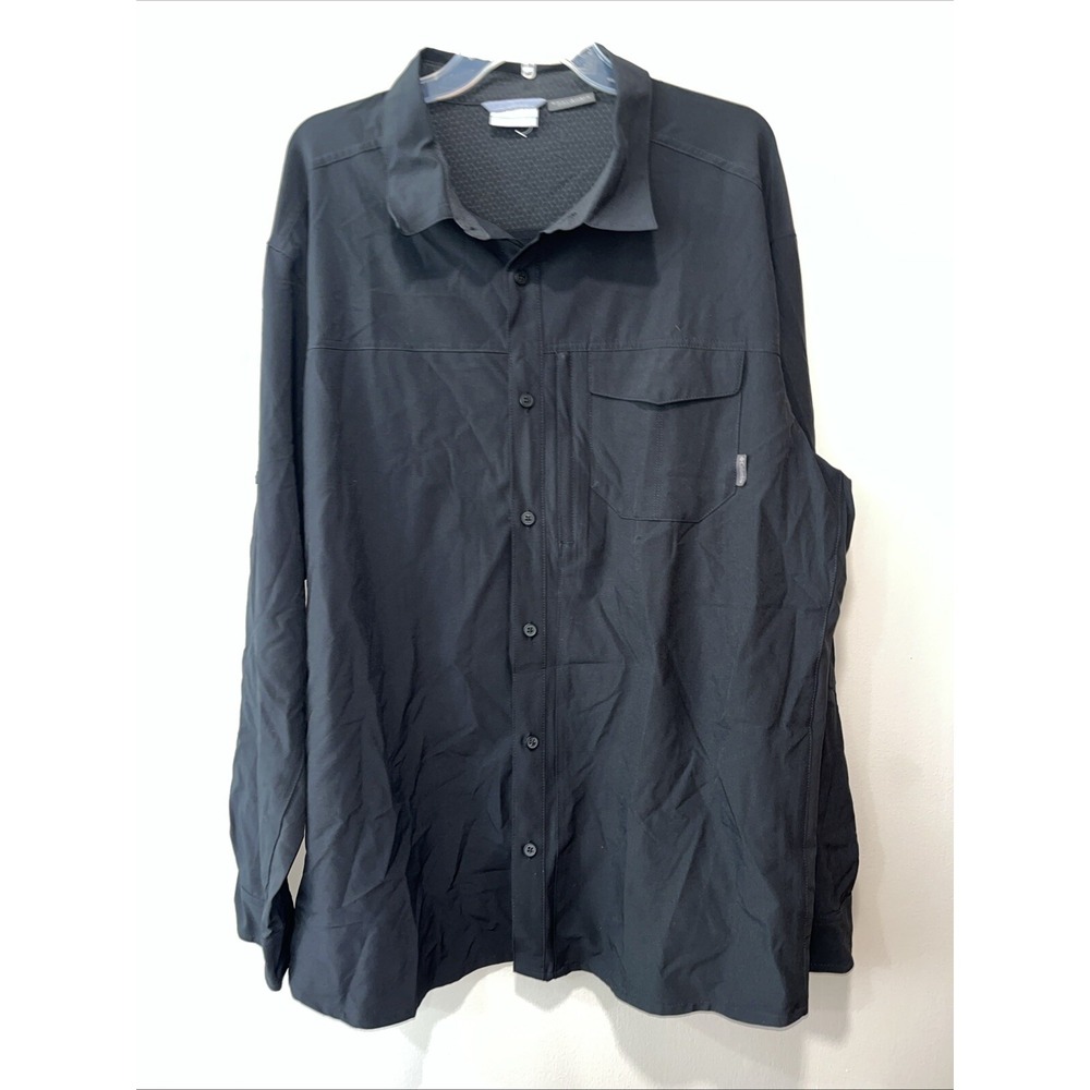 Columbia Men's Size XXL Omni-Shield Black Button Down Shirt